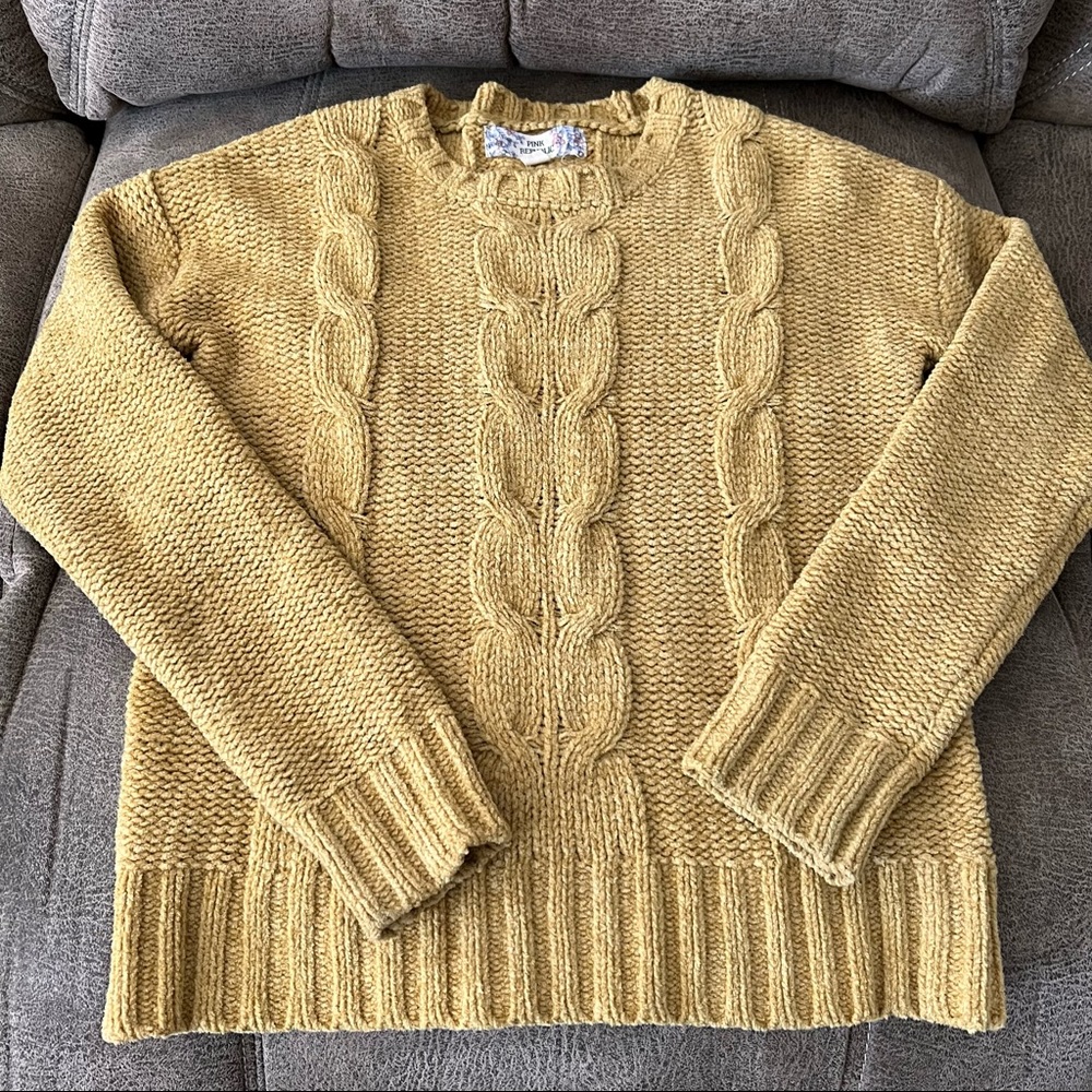 Pink Republic Girls Cableknit Sweater